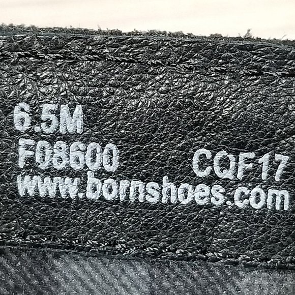 Born Poly Riding Boot, Black Leather Brogue Detailed, Womens Size 6.5 - Picture 14 of 15